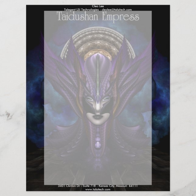 Taidushan Empress Letterhead (Front)