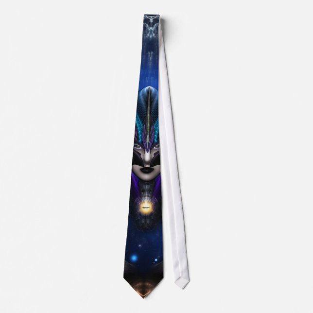 Taidushan Sai Shadow Blue Neck Tie (Front)