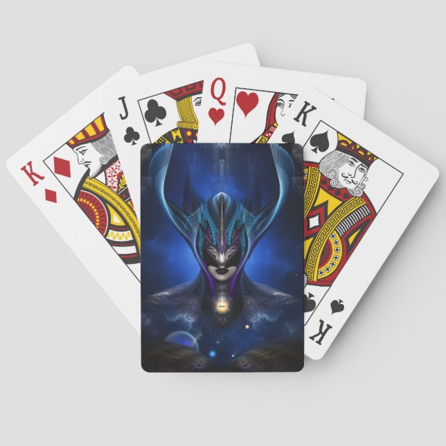 Taidushan Sai Shadow Blue Playing Cards (Back)