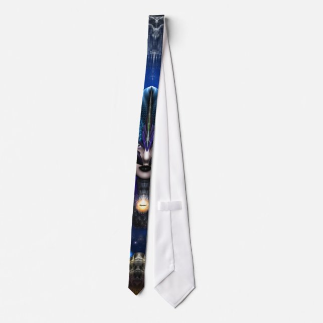 Taidushan Sai Shadow Blue RB Portrait Tie (Back)