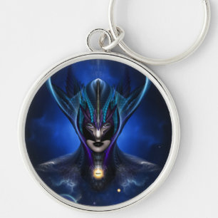 Taidushan Sai Shadow Blue Round Keychain
