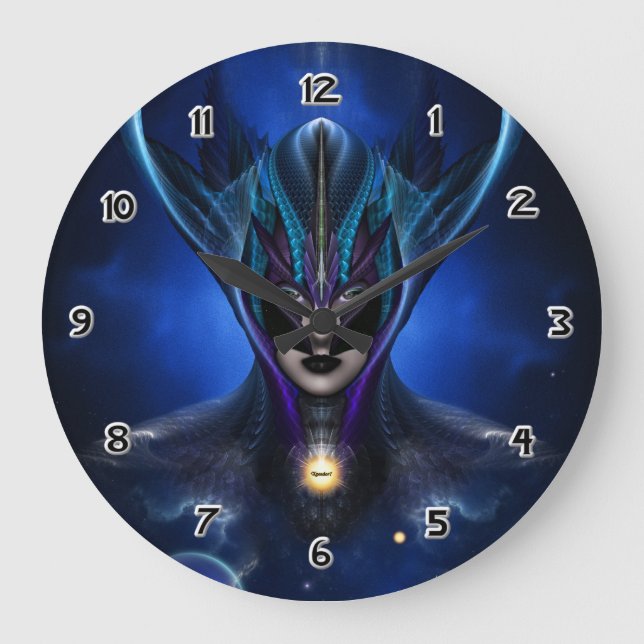 Taidushan Sai Shadow Blue Wall Clock (Front)