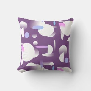 Taie de coussin à motif de formes de cercle ovale 