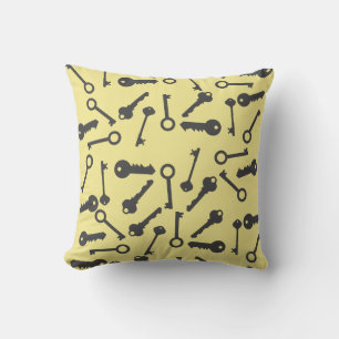 Taie de coussin à motif de formes de touches diffé