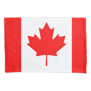 Taie d'oreiller canadienne de drapeau pour le