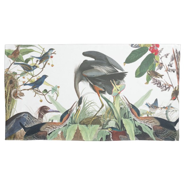Taie d'oreiller de faune d'Audubon d'oiseaux (devant)