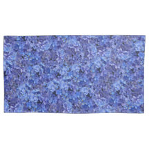 Taie d'oreiller florale Hydrangea Bleu Brillant
