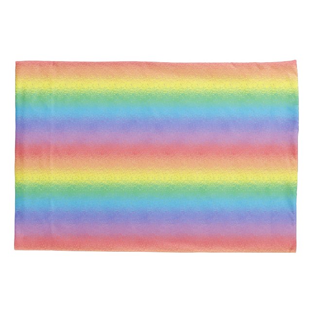 Taie d'oreiller givrée d'arc-en-ciel (Dos)