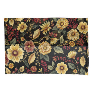 Taie d'oreiller motif fleurs