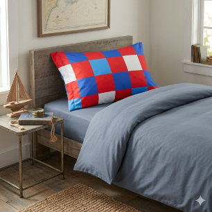 Taie d'oreiller patriotique Rouge, Blanc & Snooze