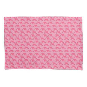 Taie d'oreiller rose sinistre vaches veaux Ranch o