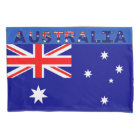 Taie d'oreiller simple de drapeau australien,