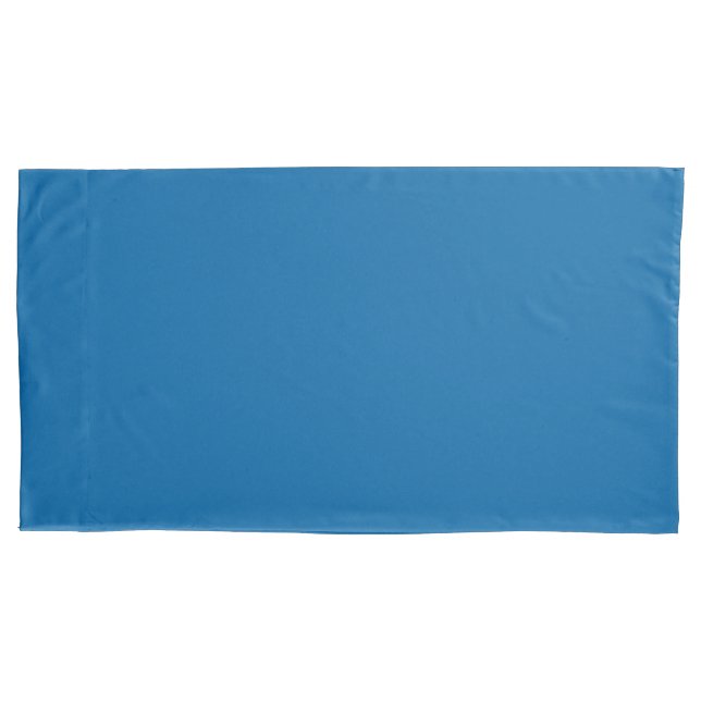 Taie d'oreiller simple grande bleue de saphir (devant)