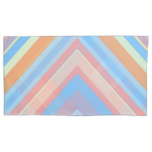 Taies d'oreiller à motif géométrique en feuille de