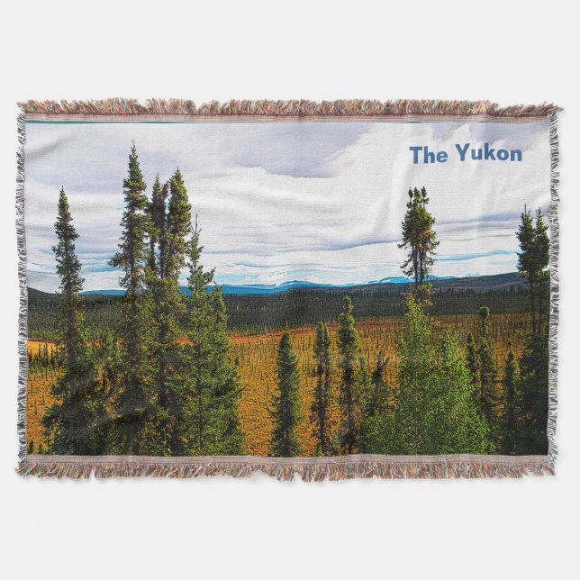 Taiga Summer - Yukon Throw Blanket (Front)