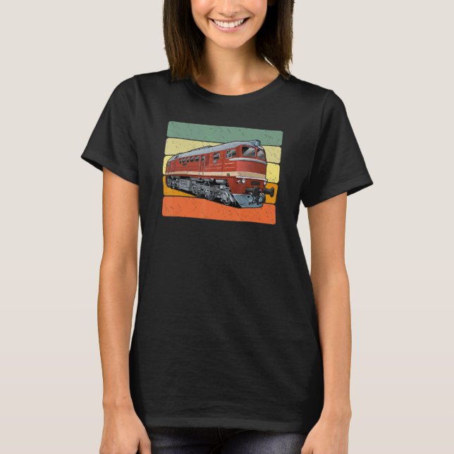 Taigatrommel Diesel-Locomotive Taiga Drum BR 120 R T-Shirt (Front)
