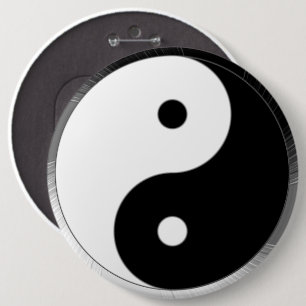 Taijitu 6 Inch Round Button