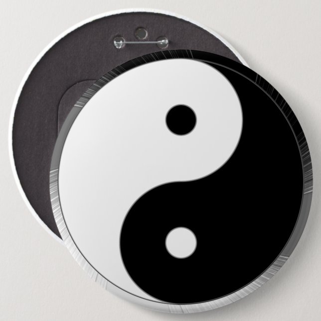Taijitu 6 Inch Round Button (Front & Back)