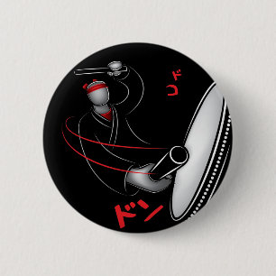 Taiko - DoKo Don 2 Inch Round Button