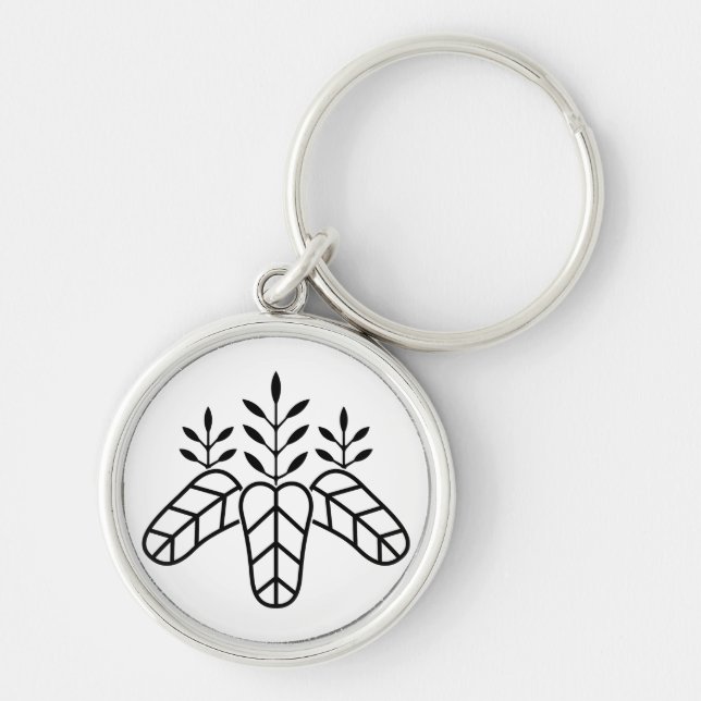 Taiko paulownia keychain (Front)