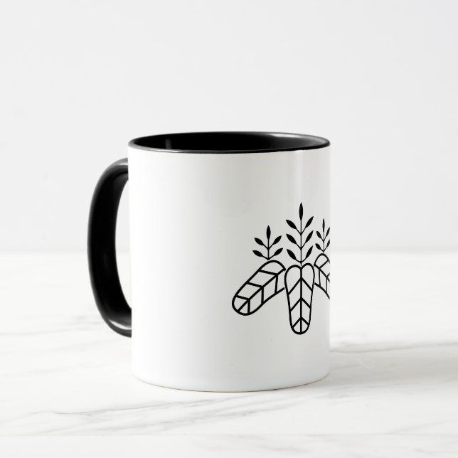 Taiko paulownia mug (Front Left)