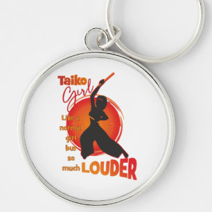 TaikoGirl (halflang) Keychain