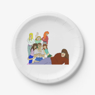 Tail harem paper plate