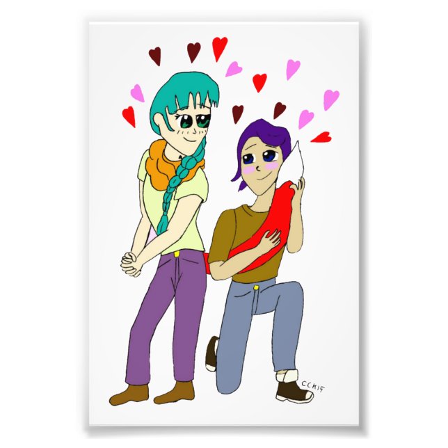tail love photo print (Front)