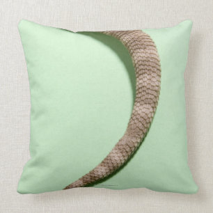 Tail of bearded dragon throw pillow