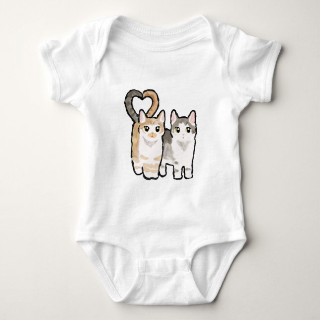 Tail of Love Baby Bodysuit (Front)