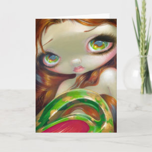 "Tail of Mossy Gold" Greeting Card