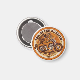 Tail of the Dragon Deals Gap Motorcycle road trip  Magnet