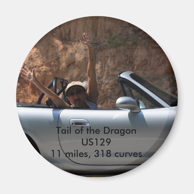 Tail of the Dragon US12911 miles, 318... Magnet (Front)
