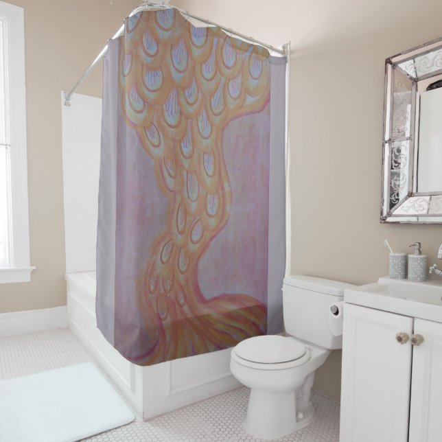 TAIL shower curtain | m3galleryStudio (In Situ)