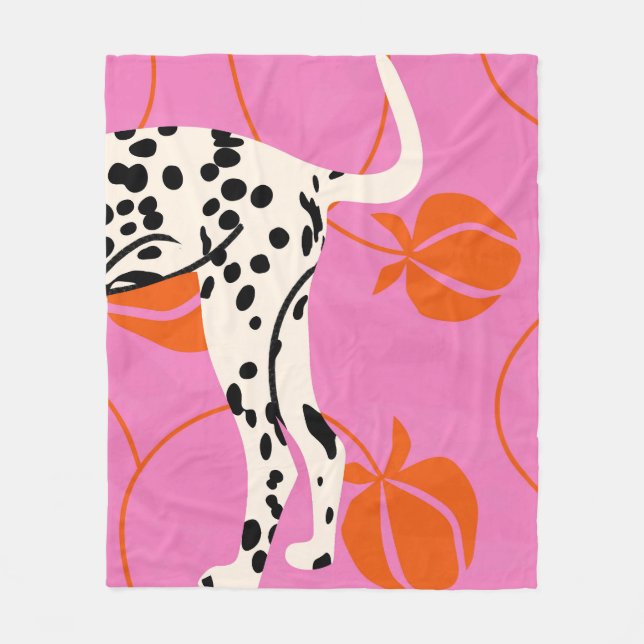 Tail & Texture Fleece Blanket (Front)