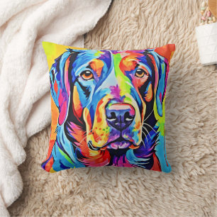 Tail-Wagging Masterpieces: Best Dog Art Throw Pillow