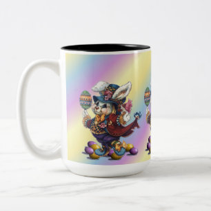 Tailcoat vintage Mug de café lapin de Pâques