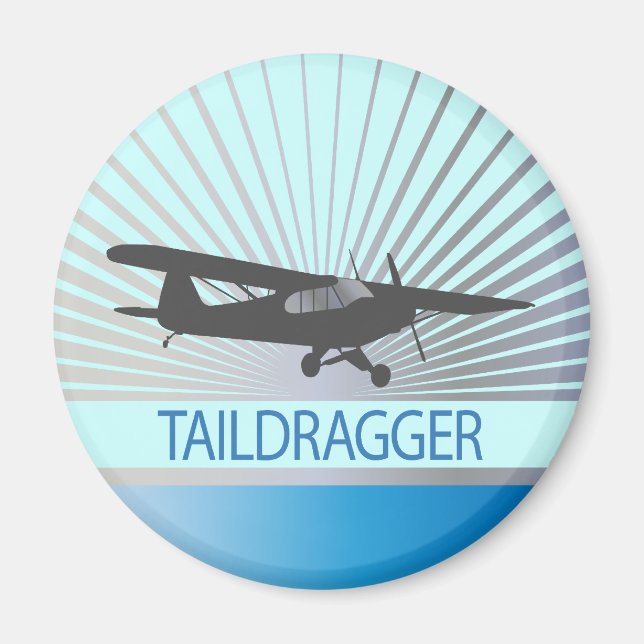Taildragger Airplane Magnet (Front)