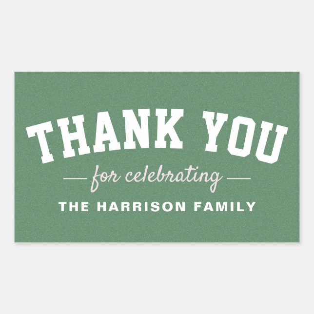 Tailgate baby shower sporty pink thank you sticker (Front)