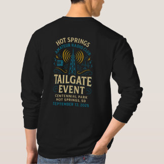 Tailgate Event T-Shirt Black - Decal Back Side
