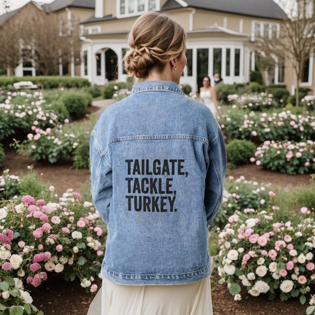 Tailgate Tackler Turquie Drôle Thanksgiving Footba (Mariage Retour)