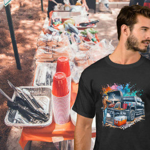 Tailgate Time Cowboy Cooking on BBQ Pit  T-Shirt