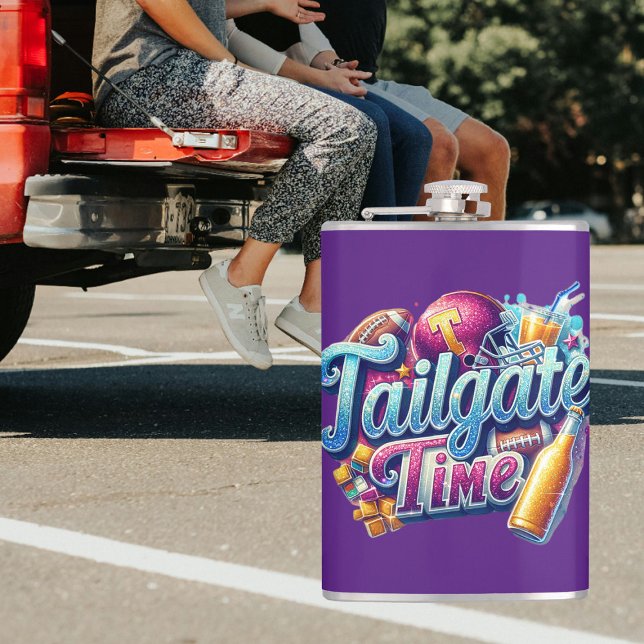 Tailgate Time Hip Flask (Tailgate Time Collection - Gift Ideas)