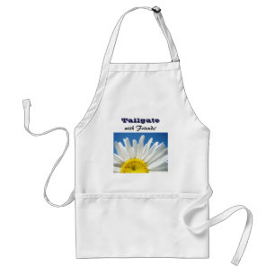 Tailgate with Friends! aprons Daisy Flower Blue