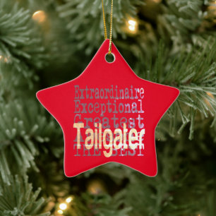 Tailgater Extraordinaire Ceramic Ornament