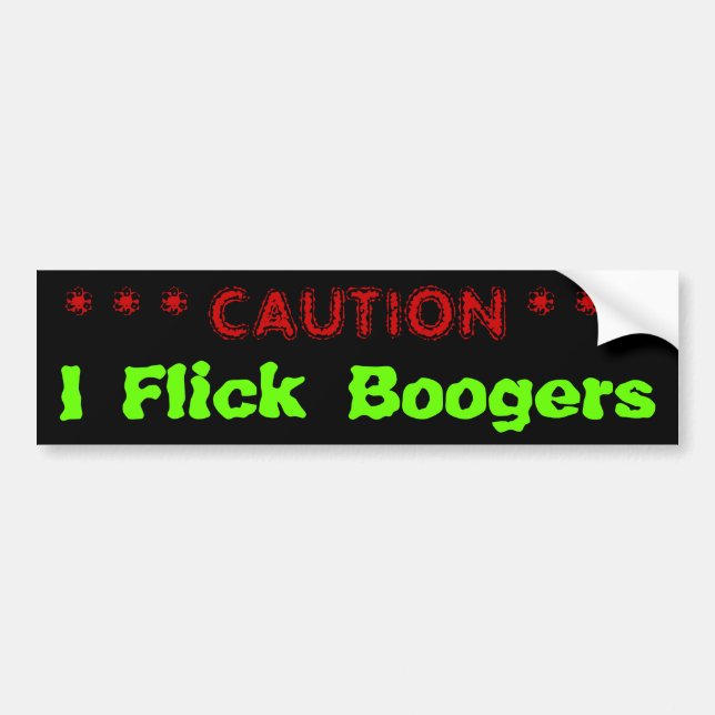 Tailgater Warning Bumper Sticker (Front)