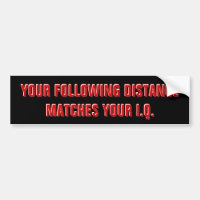 Tailgaters IQ? Same as Following Distance Black