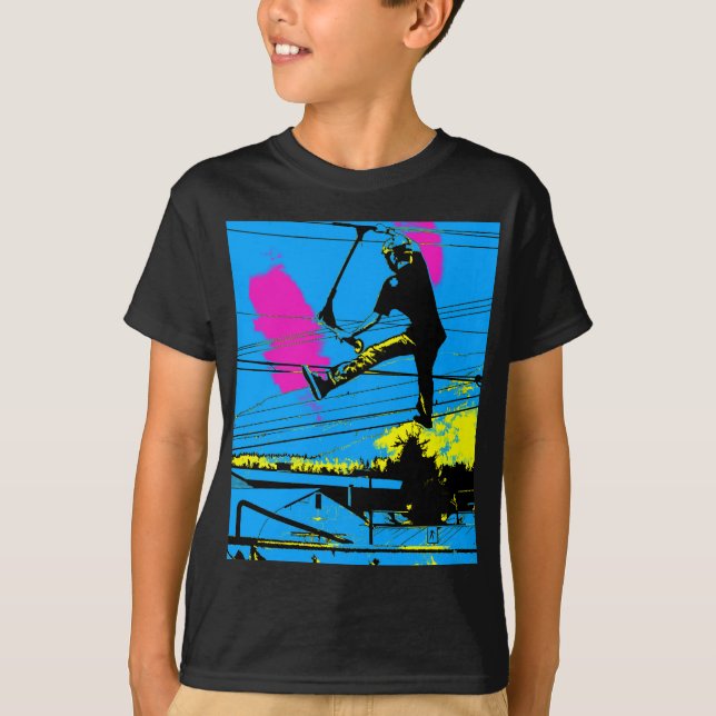 Tailgating - High Flying Scooter Stunt T-Shirt (Front)