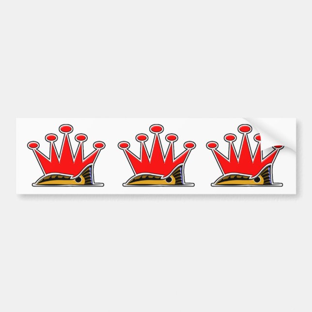 Tailing Crown Bumper Sticker (Front)