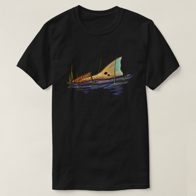 Tailing Redfish in Grass  Redfish Tail Essential T T-Shirt (Design Front)